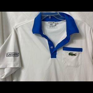 Lacoste white polo Andy Roddick size 4/medium